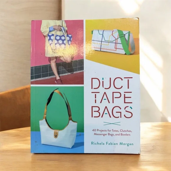 Duct Tape Bags Book Projects purse clutches how to crafts - Picture 1 of 10